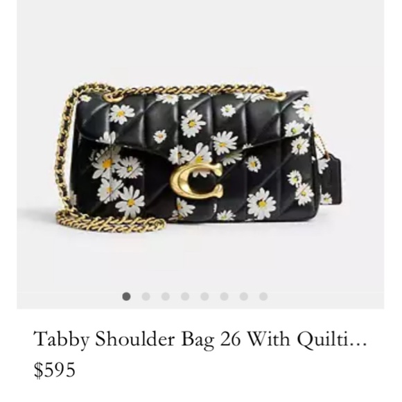 Coach - Tabby Shoulder Bag 26 With Quilting And Floral Print - Picture 13 of 14